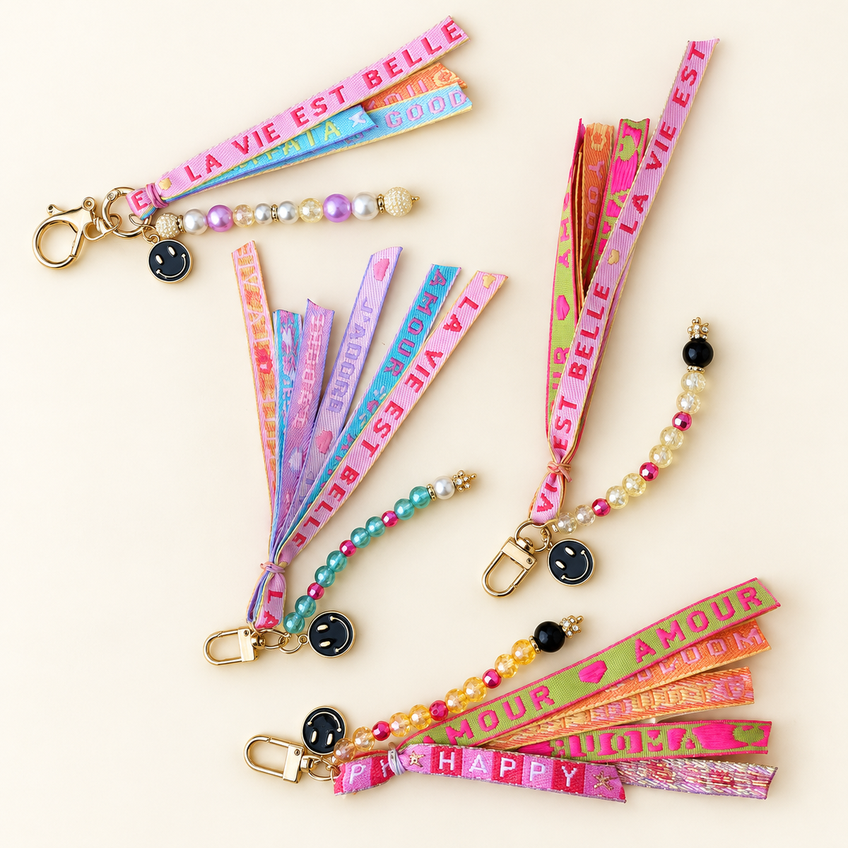 Happy Vibes Tassenhanger - Enjoia Kids – Bagcharm (foto 1)