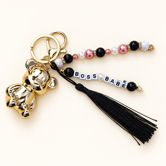 Statement Charms – Sleutelhanger Boss Babe Noir | Enjoia