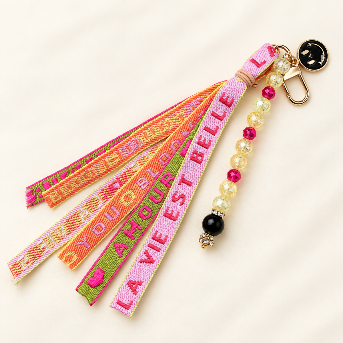 Happy Vibes Tassenhanger - Enjoia Kids – Bagcharm Sunshine Rebel