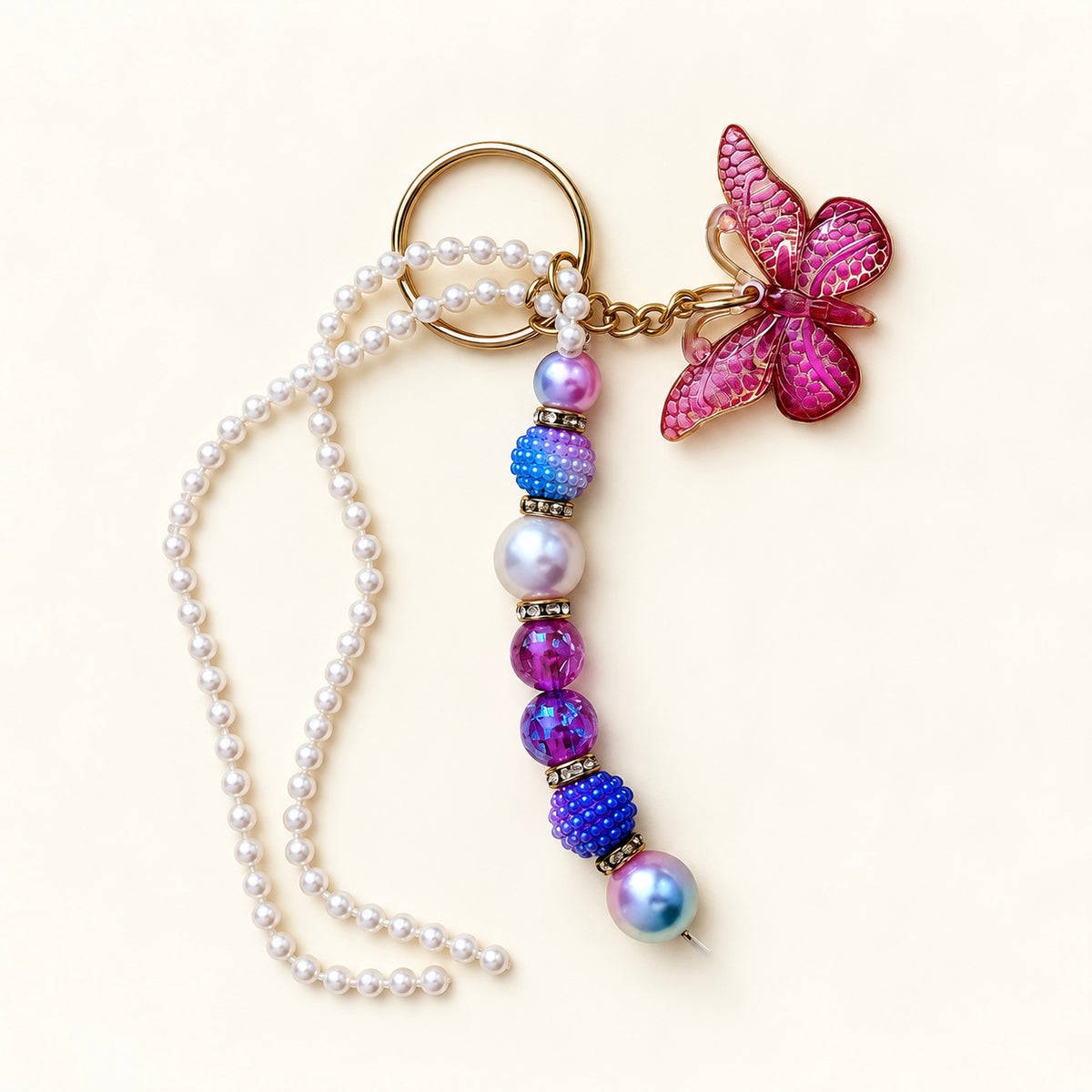 Butterfly Charm Tassenhanger | Enjoia Kids – handgemaakte tassenhanger Sugar Rush