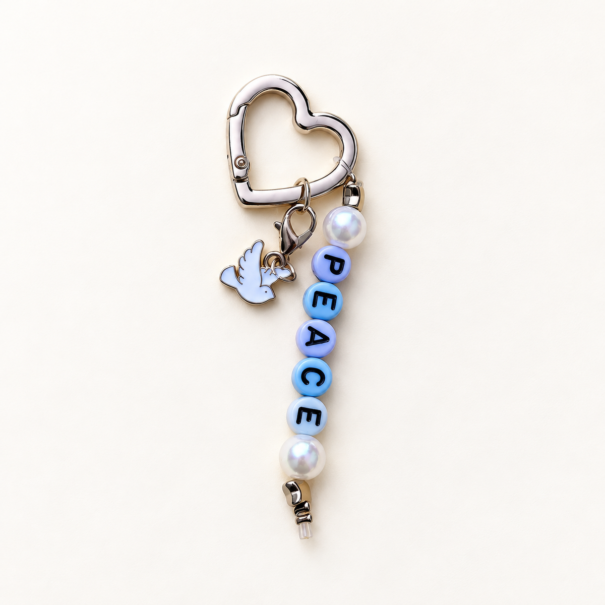Vredeshanger met hart en kralen – Peace of Mind | Enjoia