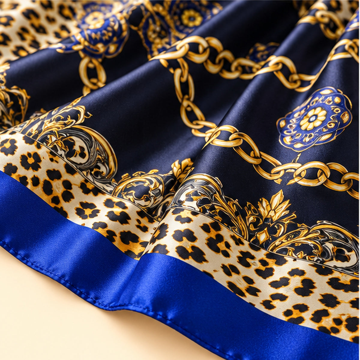 Gloss Muse – Wild & Luxe, print Cobalt Chain | Enjoia Jewellery