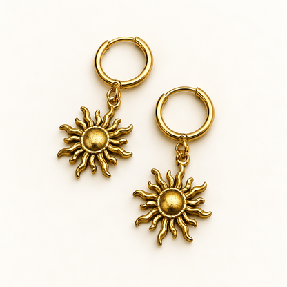 Enjoia Hoops | Charm Edition – Oorbellen Golden Soleil