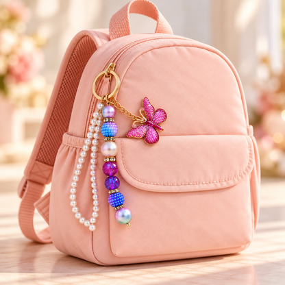 Butterfly Charm Tassenhanger | Enjoia Kids – handgemaakte tassenhanger (foto 9)