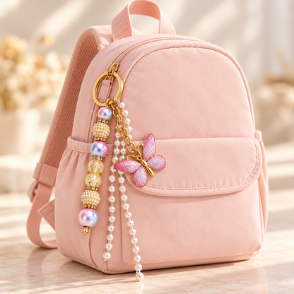 Butterfly Charm Tassenhanger | Enjoia Kids – handgemaakte tassenhanger (foto 7)