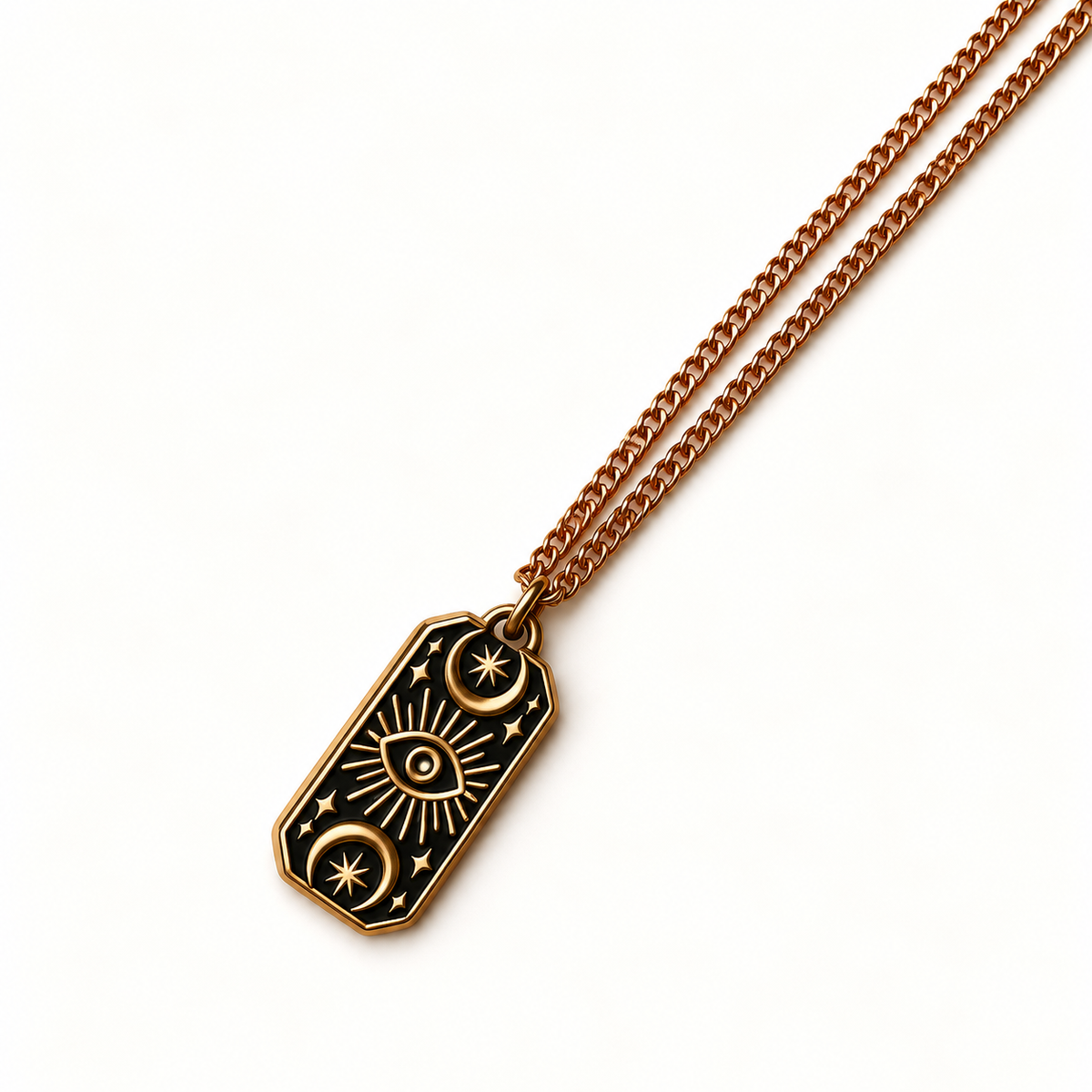Mystieke Gouden Ooghanger – Solar Glow | Enjoia