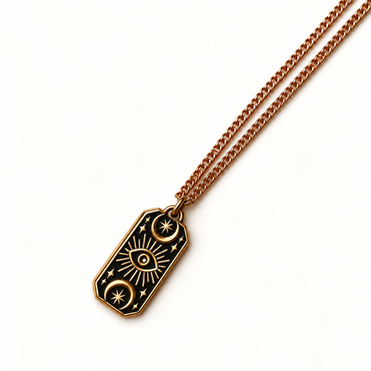 Mystieke Gouden Ooghanger – Solar Glow | Enjoia