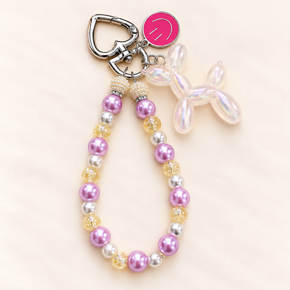 Pearl Poppy tassenhanger – onderdeel The Pink Crush Gift cadeauset