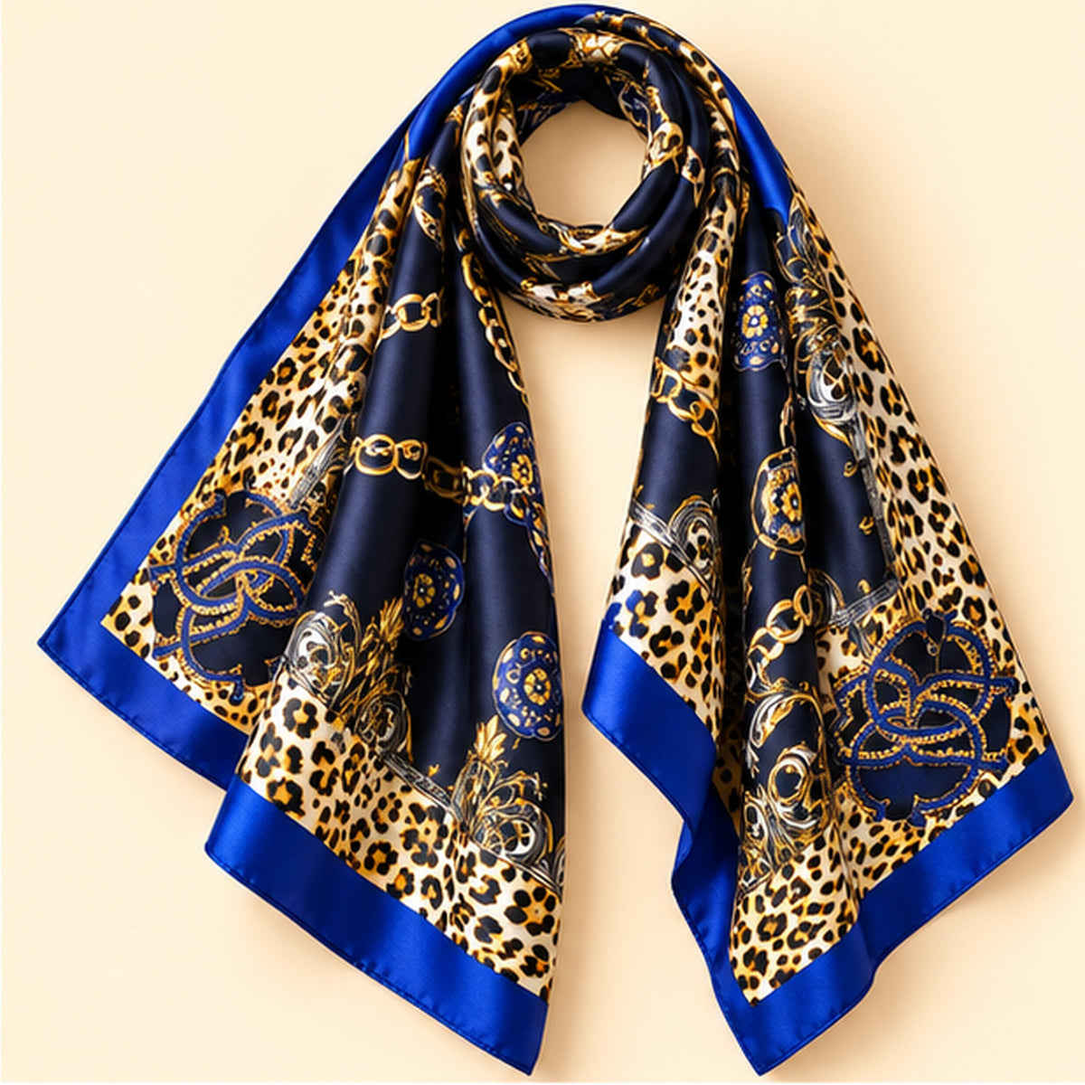 Gloss Muse – Wild & Luxe, print Cobalt Chain | Enjoia Jewellery