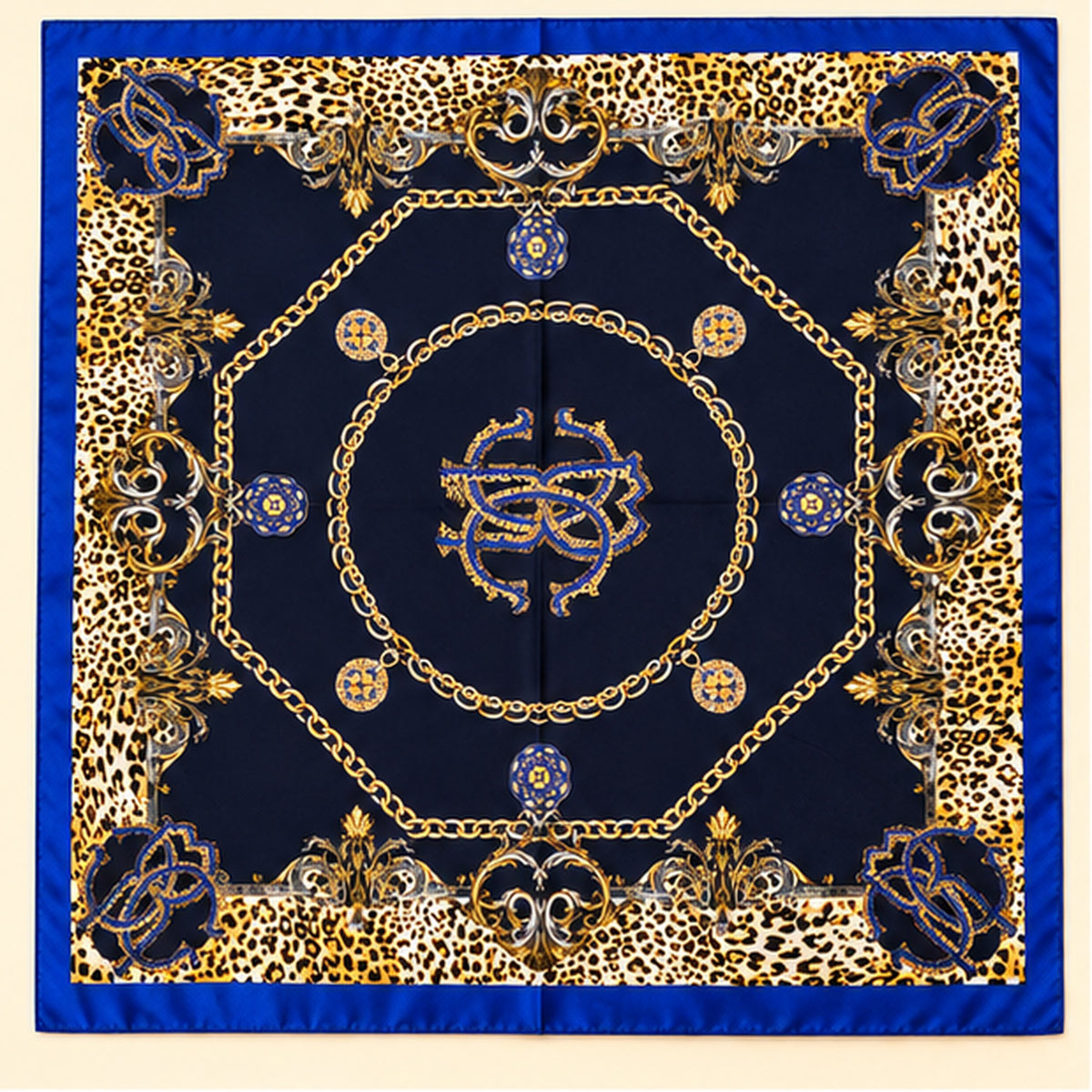 Gloss Muse – Wild & Luxe, print Cobalt Chain | Enjoia Jewellery