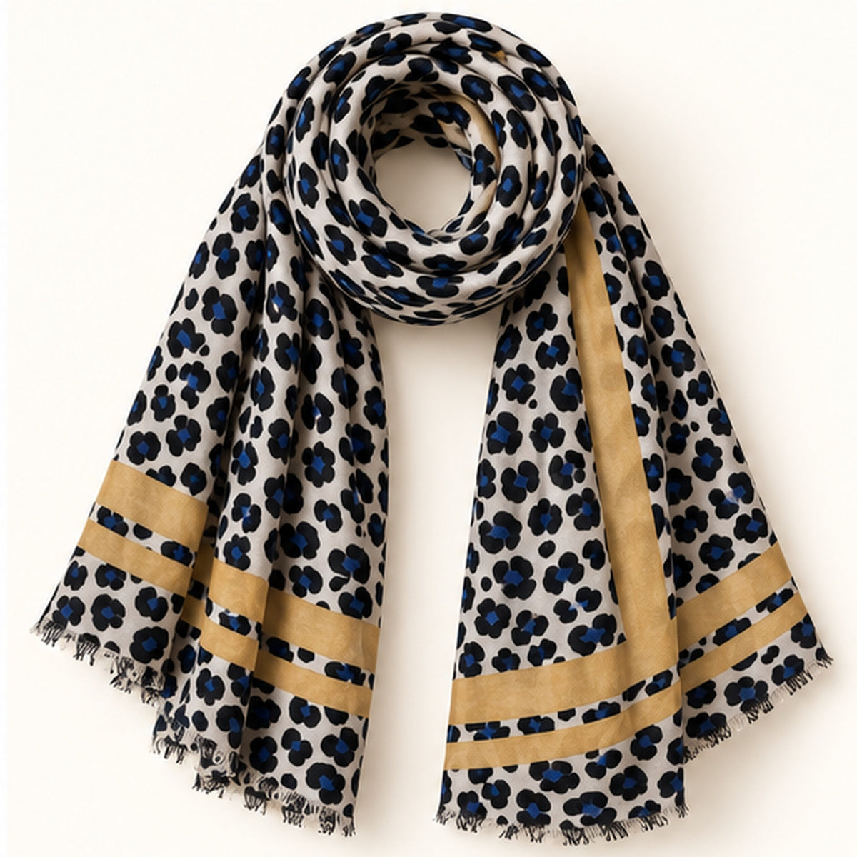 Soft Muse – stoffen sjaal, variant Golden Leopard | Enjoia Jewellery
